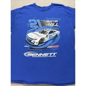 NASCAR Austin Hill #21 Bennett Transportation & Logistics T-Shirt  RCR Racing XL